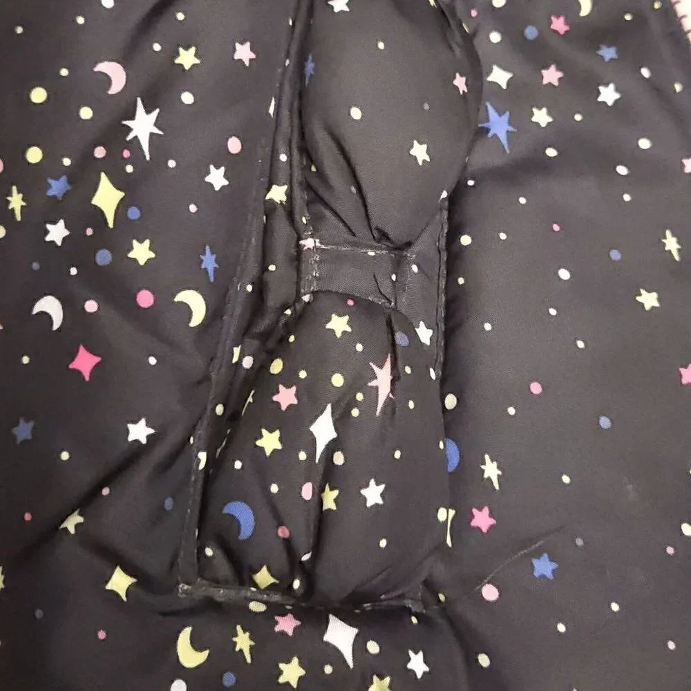 Osh Kosh B'gosh Girls Toddler Black Celestial Puffer Vest 3T